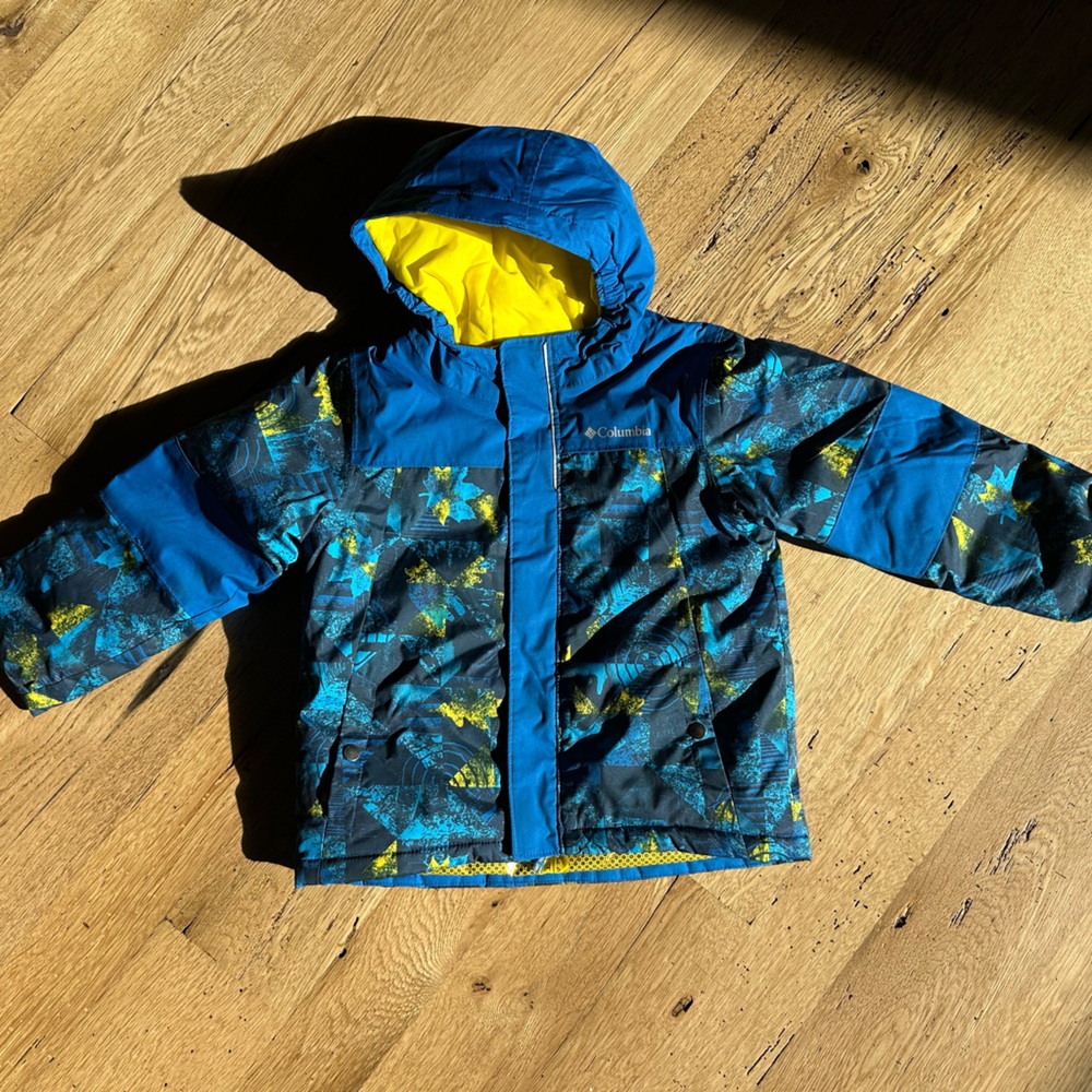 Columbia Yellow and Silver Patterned Jacket